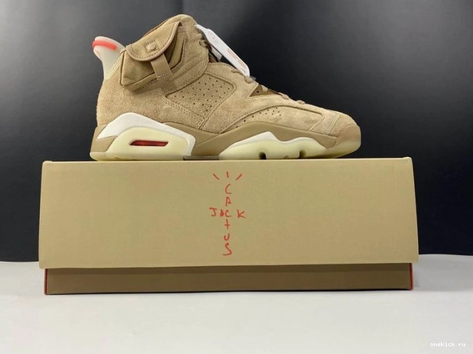 Chep Onekick DH0690-200 Retro Travis Air Jordan British Khaki 6 Scott 0805